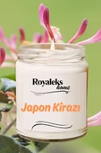 Doğal Özel Seri Kokulu Dekoratif Kavanoz Mum 210 cc - Japon Kirazı Esansı - RYL - 3