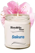 Doğal Özel Seri Kokulu Dekoratif Kavanoz Mum 210 cc - Sakura - RYL - 1