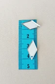 Oya Abiye Bileklik Kolye Pleksi Metalik Plastik Pul Gümüş Renk 8 gram 40 adet - BNC517 - 2