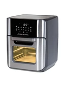 Johnson Aircooking Döner Hazne 10 Ön Ayarlı Zamanlayıcılı 12Litre Kapasiteli 1800 W Sıcak Hava Fritözü Siyah - 1