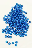 Yuvarlak Boncuk İçten Boncuklu Bileklik Çanta Boncuğu 8 mm 50 gr Mavi - BNC468 - 1