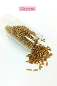 Uzun Boru Kesme Boncuk Çap 2mm Uzunluk 10 mm - 20 Gram - Altın Sarısı - BNC231 - 1