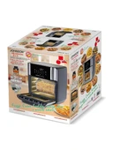 Johnson Aircooking Döner Hazne 10 Ön Ayarlı Zamanlayıcılı 12Litre Kapasiteli 1800 W Sıcak Hava Fritözü Siyah - 3