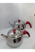 Küre Paslanmaz Çelik Kendinden Süzgeçli Mini Boy Çaydanlık - 3