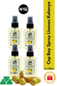 Limon Kolonyası Cep Boy Sprey Kolonya Elegance Series 4'lü Eko Paket - 4x50 ml - 1