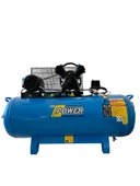 POWER 200 Lt Döküm Kafalı Yağlı Pistonlu Kompresör 380 Volt Trifaze, 3 Hp, 2 Piston, 8 Bar thumbnail 1