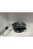 BYKARDLEEN CAM KAPAK EMAYE KIZARTMA TENCERE 22 CM - 1