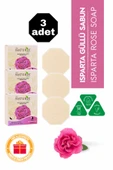Isparta Gülü Özlü Taş Sabun 3'lü Eko Paket Cilt Tonu Eşitleyici ve Aydınlatıcı Bakım - 3x125 gr - 1