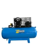 POWER 200 Lt Döküm Kafalı Yağlı Pistonlu Kompresör 380 Volt Trifaze, 3 Hp, 2 Piston, 8 Bar thumbnail 2