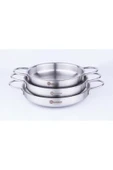 Paslanmaz Çelik 3 Lü Omlet Set Inox (18-20-22) - 3