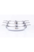 Paslanmaz Çelik 3 Lü Omlet Set Inox (18-20-22) - 2