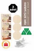 Keçi Sütü Özlü Taş Sabun 3'lü Eko Paket Peeling Etkili ve Cilt Yatıştırıcı Bakım - 3x125 gr - 1