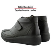 Erkan Saçmacı Lawine Kahverengi Hakiki Dana Derisi Fermuarlı Cırt Cırtlı Bot - 5