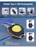 2 Lİ Kamp Seti 7 Modlu Çok İşlevli Fener Seti Ve Çatal Bıçak Takımı Çok Kullanışlı Kamp Seti - 5