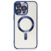 İPhone 15 Pro Max Uyumlu Magsafe özellikli Mavi Pure Kılıf thumbnail 1