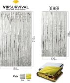 Acil Durumlar Ve Deprem İçin Termal Battaniye ,Vücut Isınızı Koruyun 10 Adet - 3