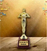 Eşe Sevgiliye Babaya Hediye Yılın En İyi Babası Oscarı Ödülü Hediye Büyük Boy - 1
