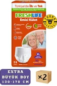 Freshlife Külotlu Hasta Bezi XLarge Beden 60 Adet (2 Paket) - 1