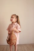 Yaprak Nakışlı Polo Yaka Şortlu Takım - 1