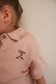 Yaprak Nakışlı Polo Yaka Şortlu Takım - 6