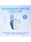 Logitech G G335 Kablolu Oyuncu Kulaklığı - Beyaz - 3