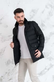 YAKA KÜRKLÜ REGULAR FİT ERKEK ŞİME MONT - 4