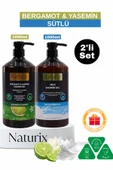 Bergamot Yasemin & Sütlü Duş Jeli 2'li Set Nemlendirici ve Ferahlatıcı Bakım - 2x1000ml - 1