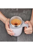 Kahve Fincanı Self Stirring Mug Mikser Kupa Yeni Nesil Kendi Kendini Karıştıran Termos Bardak 380 Ml - 2