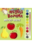 Neşeli Boyama Meyve Sebze Suluboya Hediyeli Parıltı - 1