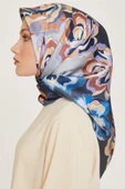 Çiçek Twill İpek Eşarp 9234D02 (T) - 34 - 3