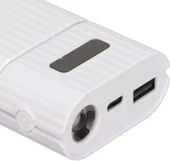 Shanrya DIY Güç Bankası, Cep Telefonu için Güvenilir Pil Saklama Kutusu Hızlı Şarj(Beyaz) thumbnail 2