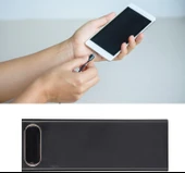 DIY Güç Bankası, Çift USB Çıkışı Geniş Uygulama Pil Şarj Cihazı Cep Telefonu için Akıllı 10W(siyah) thumbnail 2