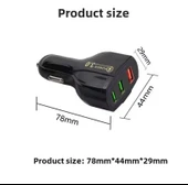 YY-3U 18W 3.0 QC Hızlı Araç Şarj Başlığı Siyah thumbnail 2