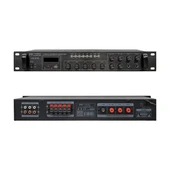 Magicvoice MV-540 100 Watt USB-SD-Bluetooth 2 Mikrofon Girişli 5 Bölgeli Hat Trafolu Anfi - 1