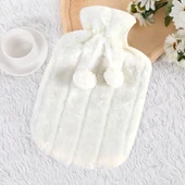 Angel Of Life® 2 Litre Ponponlu Peluş Sıcak Su Torbası 1.Sınıf Kauçuk Malzeme - 5