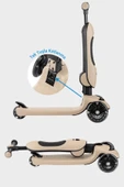 Wellgro Easy Go Oturaklı ve Işıklı Scooter, Kahve - 4