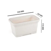 Omnipazar SO-HB01A Askılı Hasır Desen Balkon Saksı 6.5 Litre No 1 - 7