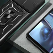 Galaxy A55 Kılıf Magnetik Standlı Kamera Korumalı Zore Sürgülü Vega Kapak thumbnail 6