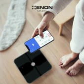 Xenon Smart Yeni Nesil Dijital Mobil Uygulama Denetimli Akıllı Tartı, Yağ, Kemik, Kas Kütlesi Ölçen, Vücut Veri Analizi için Beyaz Bluetooth Baskül (180 kg kapasite) X8701_M1 - 2