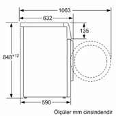 SİEMENS WG52K2ZXTR iQ500 Çamaşır Makinesi 10 kg 1200 dev./dak., Gümüş - 6