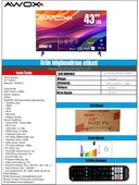 Awox B244300FH Full HD 43" 109 Ekran Uydu Alıcılı Smart LED TV - 5