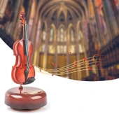 Hareketli Violin Müzik Kutusu - 4