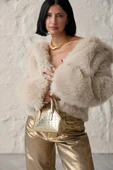 Gold Altın Varaklı Jeans Pantolon - 3