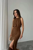 ELBİSE - Kahverengi - 3