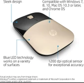 HP X7Q43AA Z3700 Kablosuz Mouse - Gold - 5