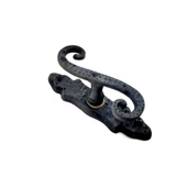 Antika Tarz Dekoratif Pirinç Kıvrık Pencere Kolu - 130x33 mm, Oksit - 1