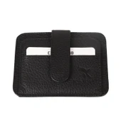 DERİ OVAL ÇITÇITLI KARTLIK SİYAH - 1