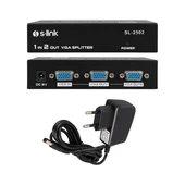 S-Link SL-2502 2 Port Vga Splitter Dağıtıcı - 1