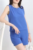 Şortlu Ayrobin takım mavi - 5