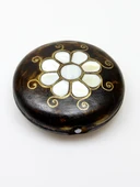 Sedef Işlemeli Telkari Ceviz Ağacı El Yapımı Makyaj Aynası euay2 thumbnail 4